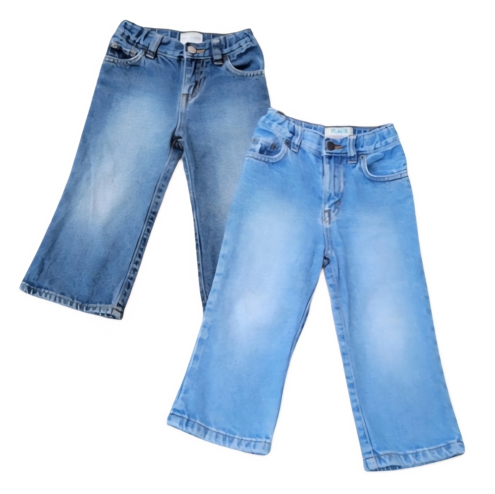 2 Pair Place/1989 Relaxed Fit Casual Bootcut Jean Bundle